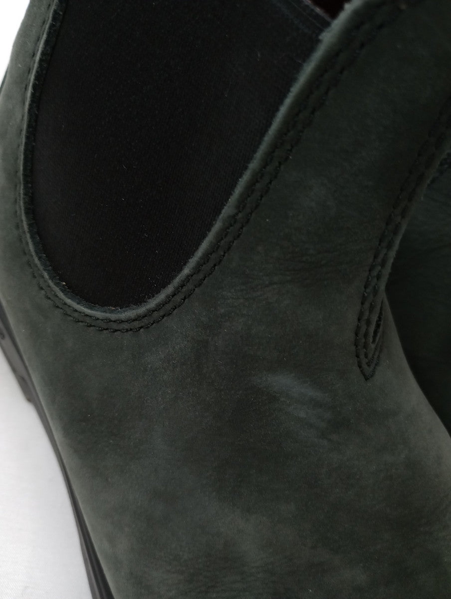 Blundstone ブランドストーン サイドゴア ブーツ レザー  グレー  墨黒 4  【中古】