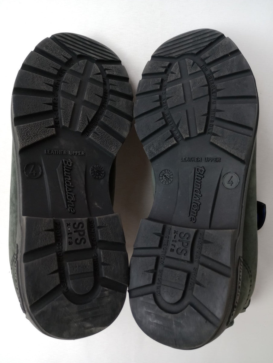 Blundstone ブランドストーン サイドゴア ブーツ レザー  グレー  墨黒 4  【中古】