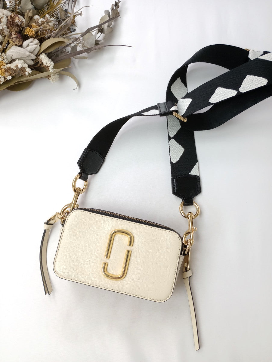 MARC JACOBS マークジェイコブス SNAPSHOT DTM スナップショット ショルダーバッグ 黒 ブラック 【中古】