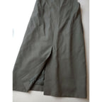 22AW LOEFF ロエフ ギャバ Vネック ワンピース ロング ベスト カーキ【中古】