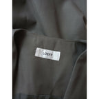 22AW LOEFF ロエフ ギャバ Vネック ワンピース ロング ベスト カーキ【中古】