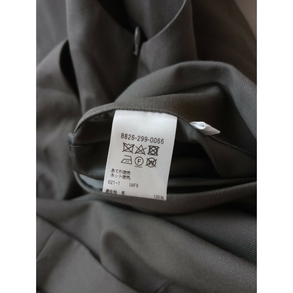 22AW LOEFF ロエフ ギャバ Vネック ワンピース ロング ベスト カーキ【中古】