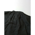 23SS nest Robe ネストローブ リネン サイド レース ノースリーブ ブラウス トップス 黒 ブラック【中古】