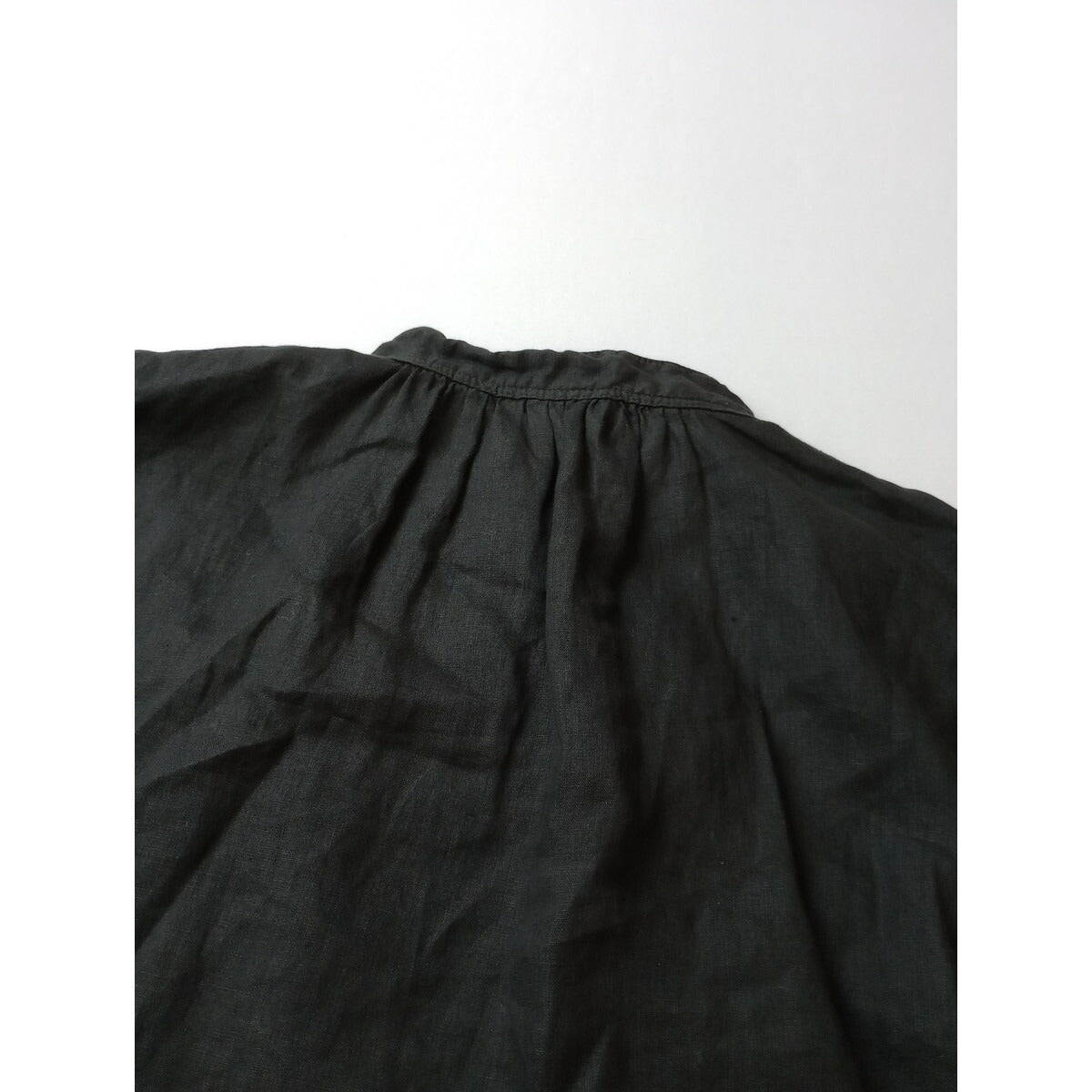 23SS nest Robe ネストローブ リネン サイド レース ノースリーブ ブラウス トップス 黒 ブラック【中古】