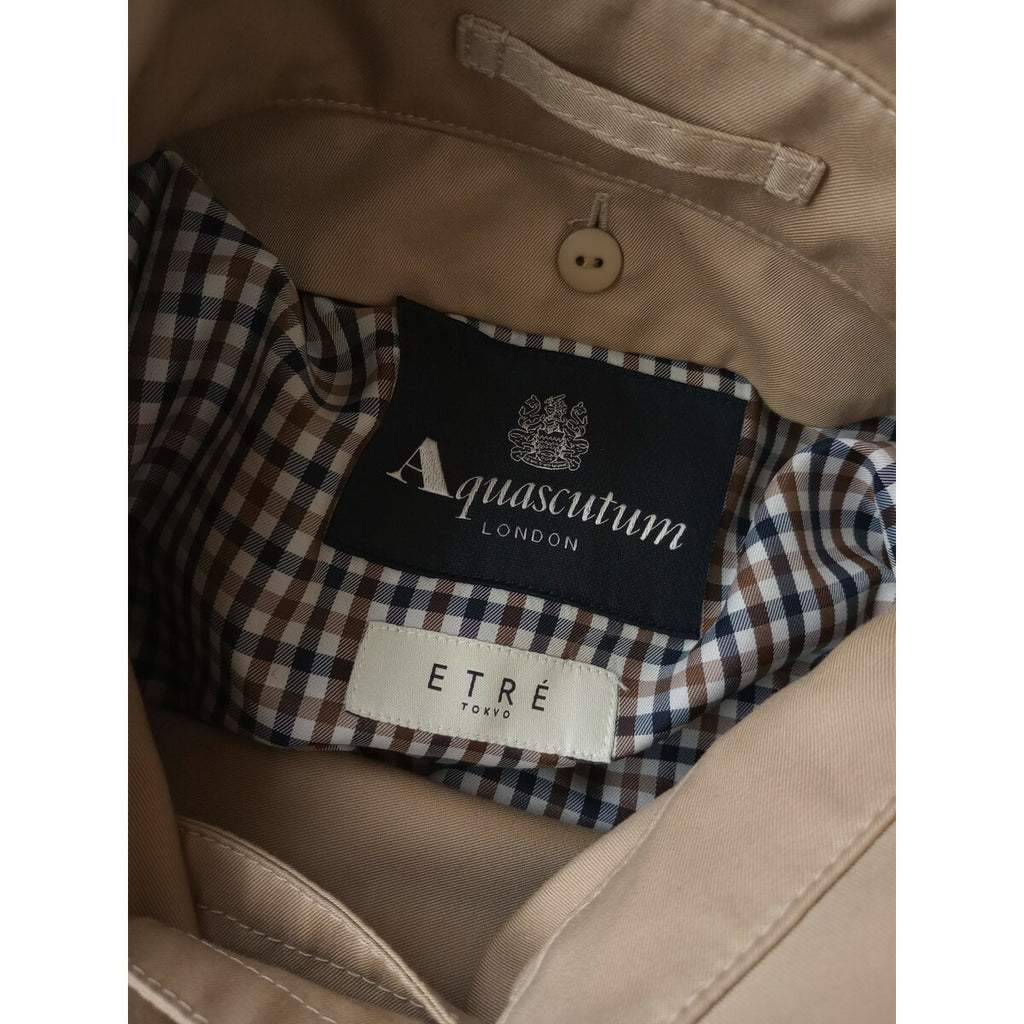 ETRETOKYO×Aquascutum エトレトウキョウ アクアスキュータムフーディートレンチコート【中古】 ベージュ 8【中古】