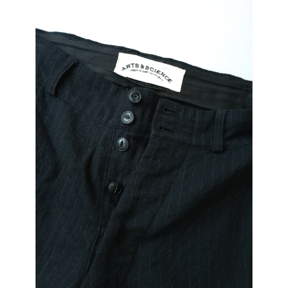 ARTS & SCIENCE アーツアンドサイエンス ジョッパーズ パンツ ストライプ ウール 1 黒 ブラック 1 (16M＋2545)【中古】