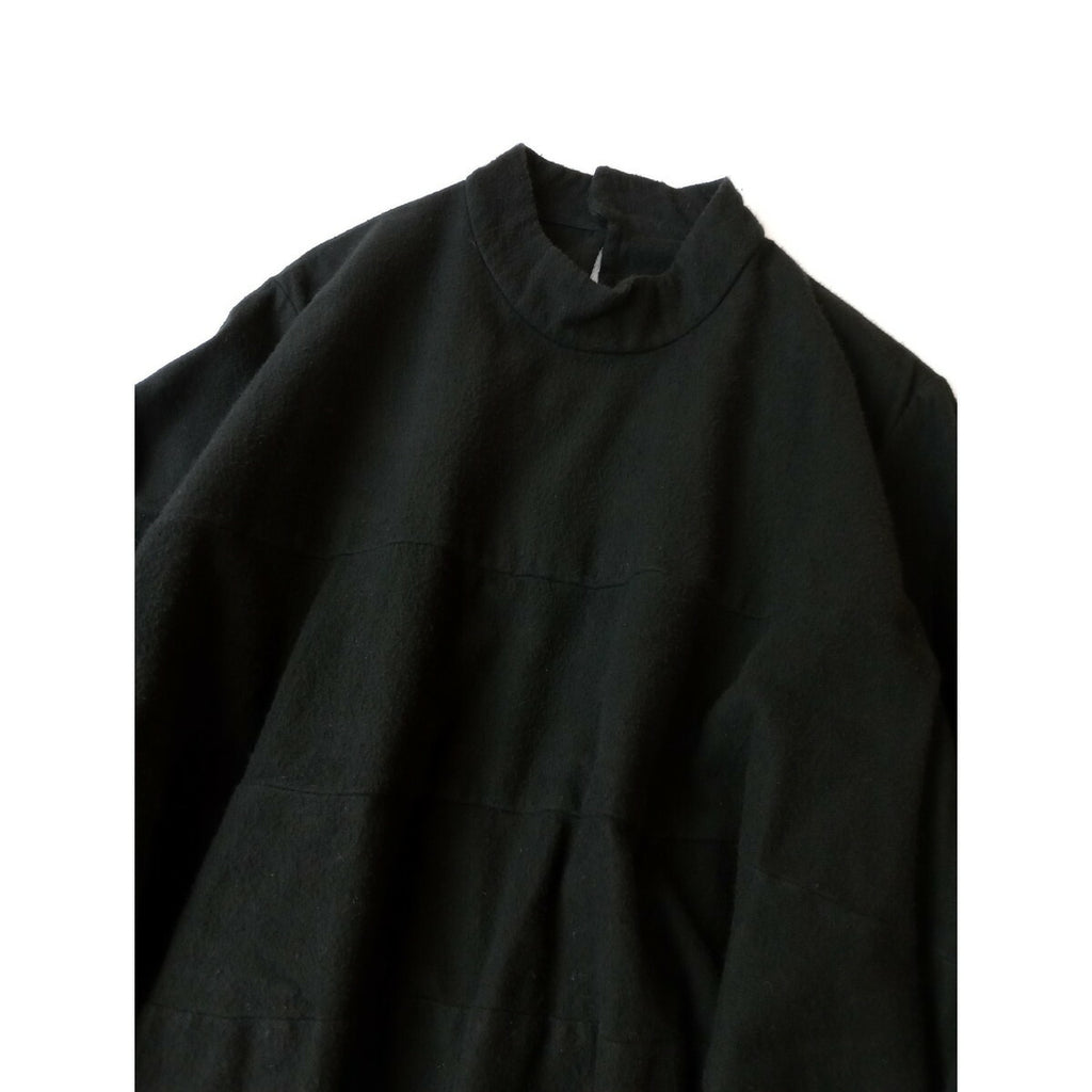 23AW ゴーシュ フラフィーオーガニック コットン ハイネック ワンピース 黒 ブラック ロング 2 (5M＋2635)【中古】