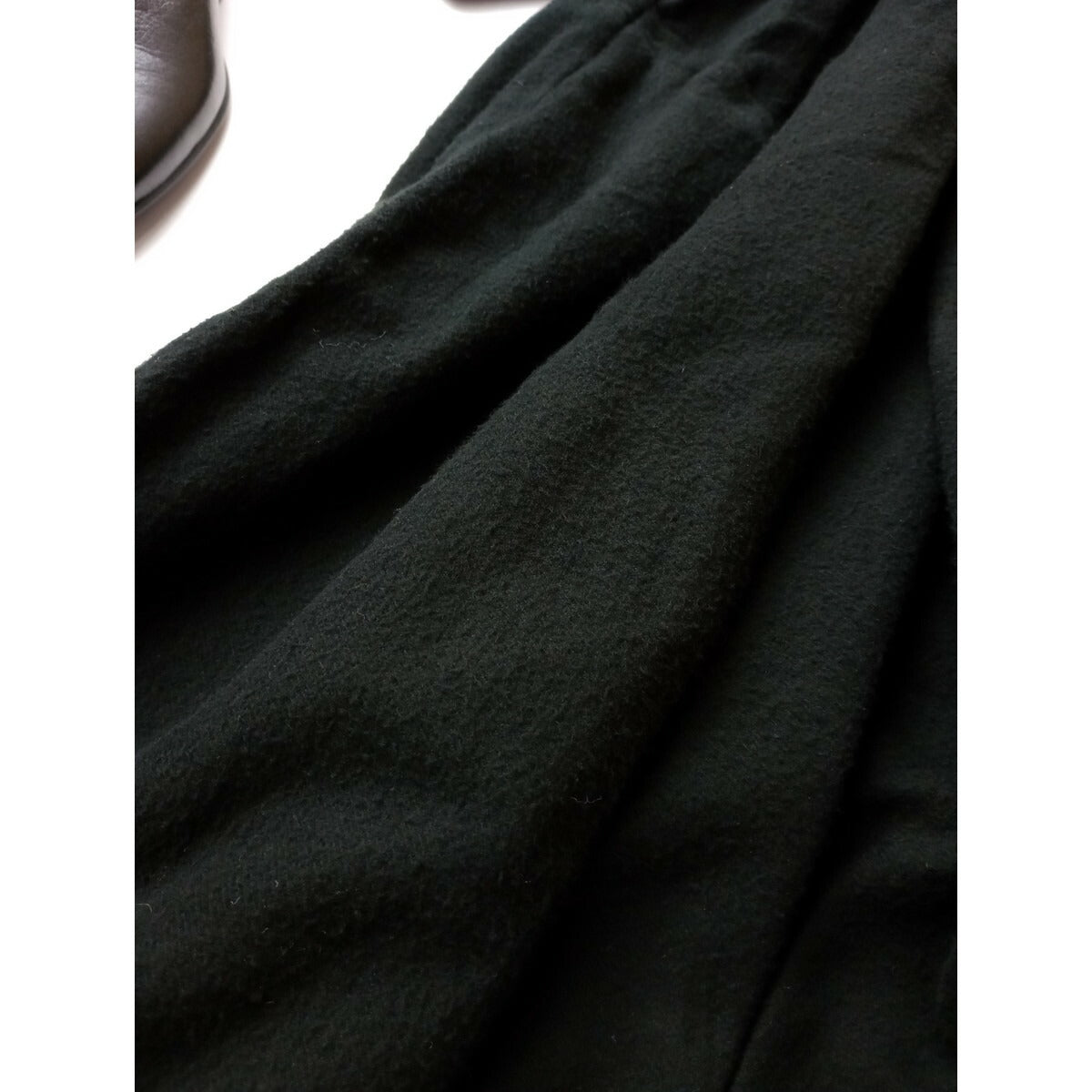 23AW ゴーシュ フラフィーオーガニック コットン ハイネック ワンピース 黒 ブラック ロング 2 (5M＋2635)【中古】