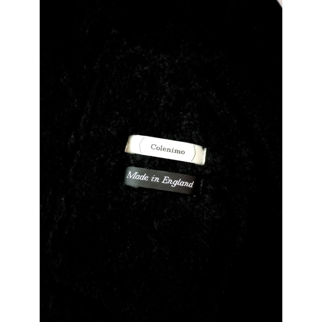 Colenimo コレニモ シープスキン ムートン ベスト 黒 ブラック L (22M＋0213)【中古】