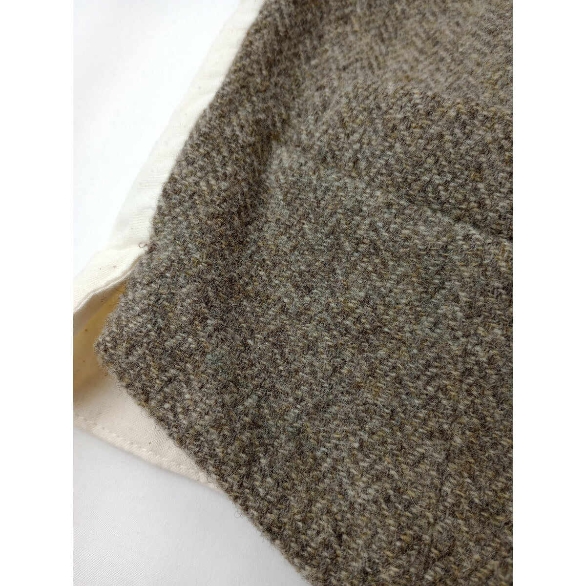 TOWAVASE トワヴァーズ コサージュ 付き ツイード ベスト ベージュ【中古】