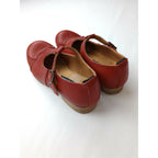 GARMENTREPRODUCTIONOFWORKERS ガーメントリプロダクションオブワーカーズFARMERS T-STRAP SHOSE Tストラップ レザー シューズ 赤 4【中古】