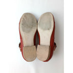 GARMENTREPRODUCTIONOFWORKERS ガーメントリプロダクションオブワーカーズFARMERS T-STRAP SHOSE Tストラップ レザー シューズ 赤 4【中古】