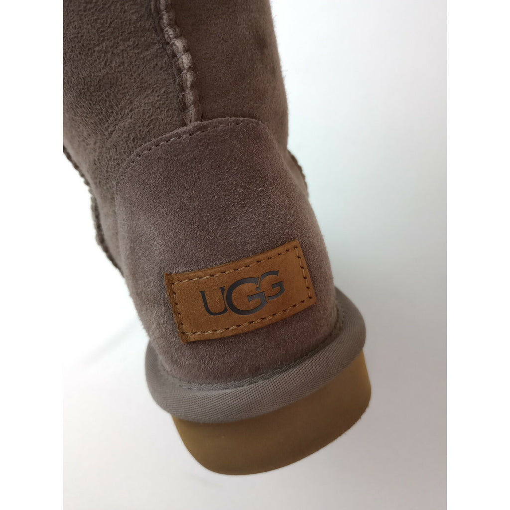UGG アグ Classic Short II クラシック ショート ムートン ブーツ グレー US6 23 靴 (24M＋0810) 【中古】