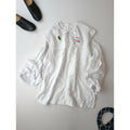 nest Robe ネストローブ KUMI KOSUGE SPECIAL ITEM 「世界一美しい鳥」 リネン付け襟 セーラー ブラウス 長袖 トップス 白【中古】