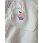 nest Robe ネストローブ KUMI KOSUGE SPECIAL ITEM 「世界一美しい鳥」 リネン付け襟 セーラー ブラウス 長袖 トップス 白【中古】