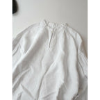 nest Robe ネストローブ KUMI KOSUGE SPECIAL ITEM 「世界一美しい鳥」 リネン付け襟 セーラー ブラウス 長袖 トップス 白【中古】
