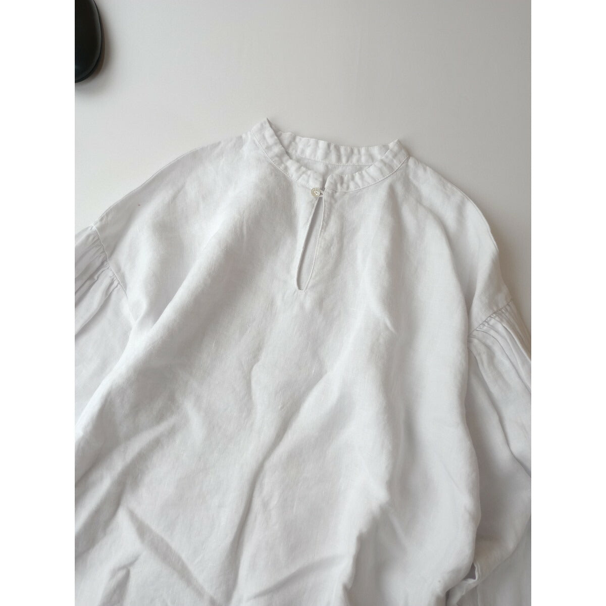 nest Robe ネストローブ KUMI KOSUGE SPECIAL ITEM 「世界一美しい鳥」 リネン付け襟 セーラー ブラウス 長袖 トップス 白【中古】