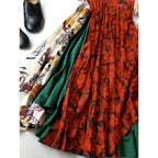 TOGA PULLA トーガ プルラ Print mix skirt 総柄 ロングスカート 34【中古】