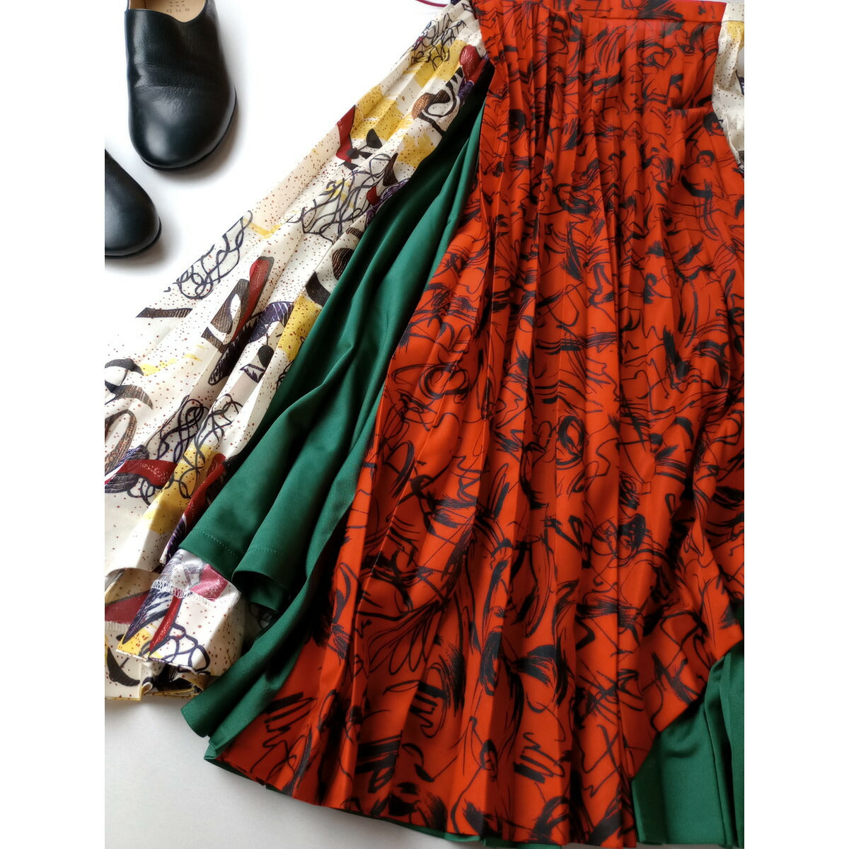 TOGA PULLA トーガ プルラ Print mix skirt 総柄 ロングスカート 34【中古】