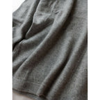 糸衣 itoi KIDO PURE CASHMERE カシミヤ Vネッ ク ニット 長袖 トップス セーター 1 グレー 【中古】