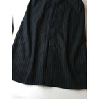 23AW 新品 RIM.ARK リムアークMannish stripe pencil SK マニッシュ ストライプ ペンシル ロングスカート 黒 ブラック【中古】