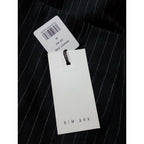 23AW 新品 RIM.ARK リムアークMannish stripe pencil SK マニッシュ ストライプ ペンシル ロングスカート 黒 ブラック【中古】