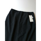 23AW 新品 RIM.ARK リムアークMannish stripe pencil SK マニッシュ ストライプ ペンシル ロングスカート 黒 ブラック【中古】