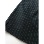 23AW 新品 RIM.ARK リムアークMannish stripe pencil SK マニッシュ ストライプ ペンシル ロングスカート 黒 ブラック【中古】