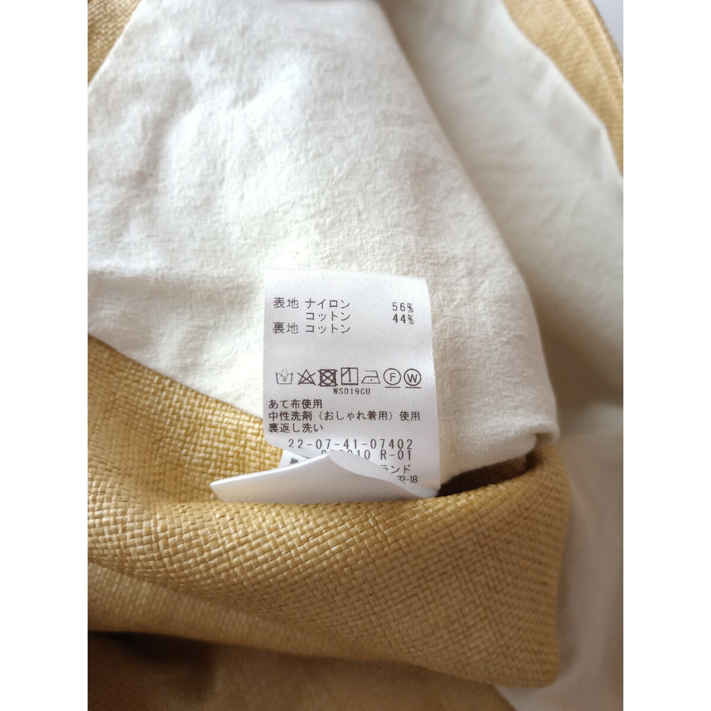 24SS DES PRES デプレ ナイロン コットン ラフィア クルーネック ジレ ベスト【中古】