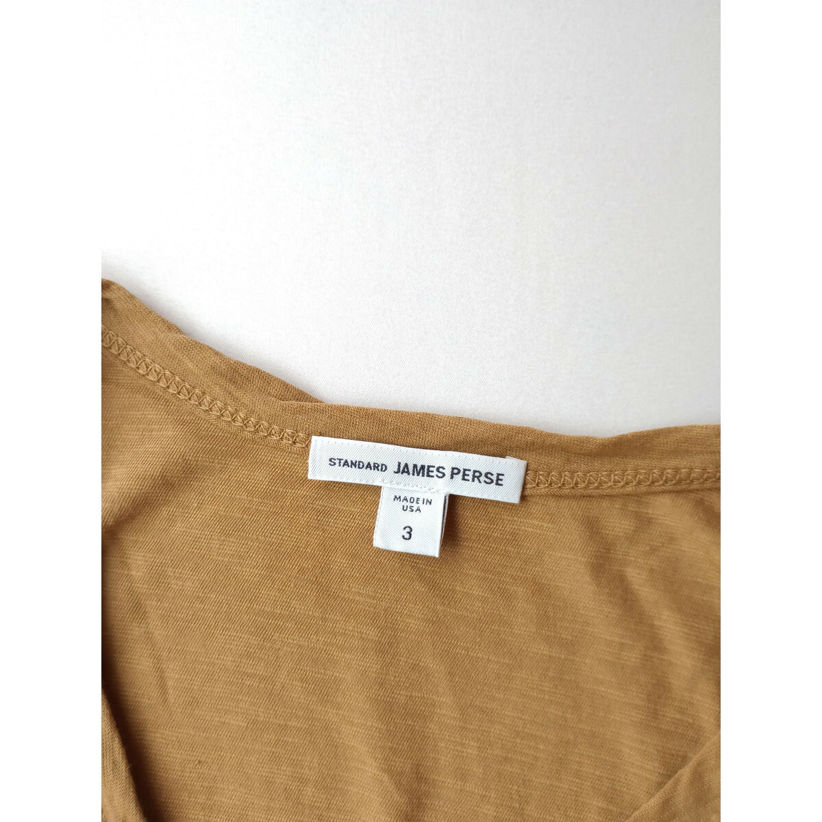 JAMES PERSE ジェームスパース 半袖 カットソー トップス イエロー マスタード 3【中古】