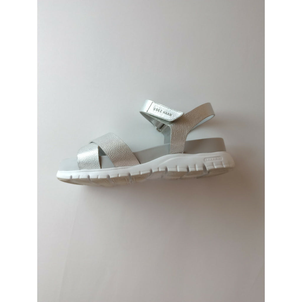 Cole Haan コールハーン ZERO GRAND SNDAL サンダル  25  8 シルバー 靴 【中古】