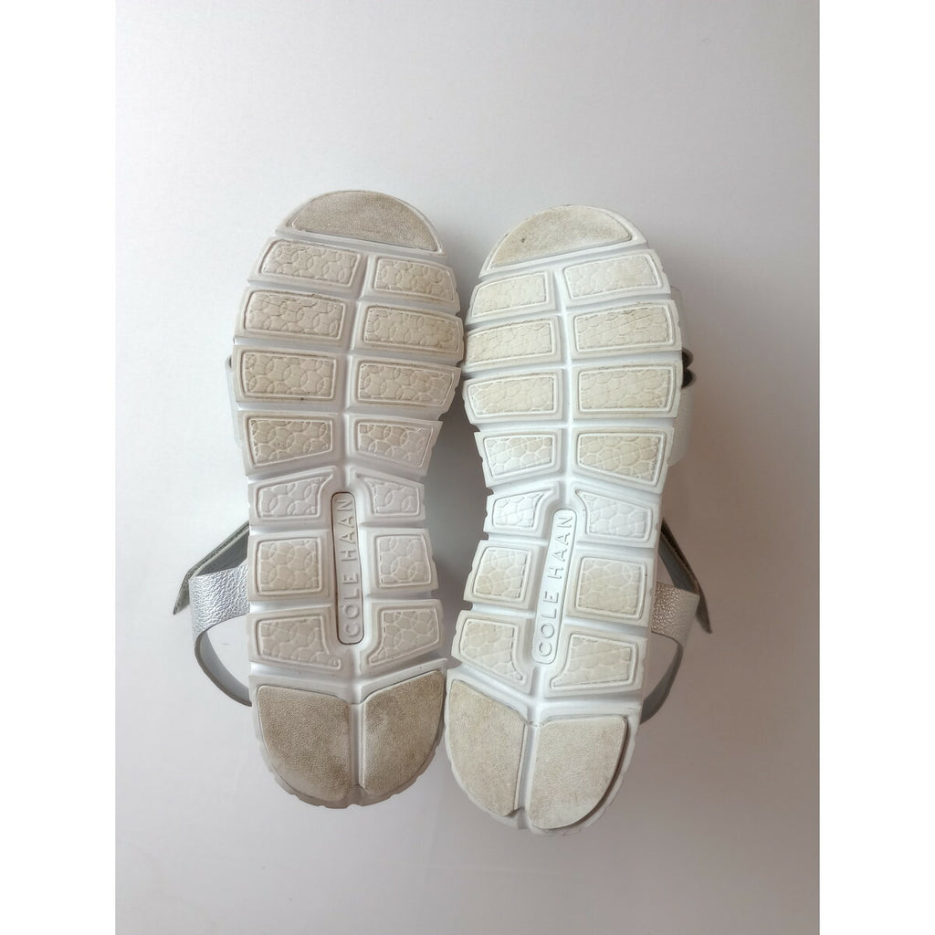 Cole Haan コールハーン ZERO GRAND SNDAL サンダル  25  8 シルバー 靴 【中古】