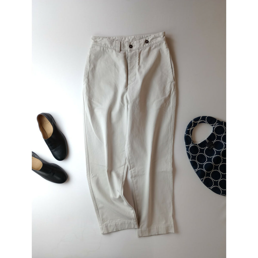 MHL エムエイチエル マーガレットハウエル BRUSHED COTTON DRILL コットン パンツ ライトベージュ 2【中古】