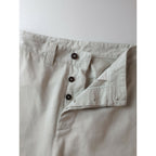 MHL. エムエイチエル マーガレットハウエル BRUSHED COTTON DRILL コットン パンツ ライトベージュ 2【中古】