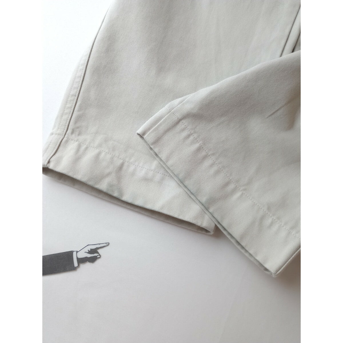 MHL エムエイチエル マーガレットハウエル BRUSHED COTTON DRILL コットン パンツ ライトベージュ 2【中古】