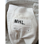 MHL. エムエイチエル マーガレットハウエル BRUSHED COTTON DRILL コットン パンツ ライトベージュ 2【中古】