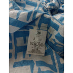 mina perhonen ミナペルホネン LIFE 総柄 コットン 綿 100％ シルク プルオーバー ワンピース ブルー 36【中古】