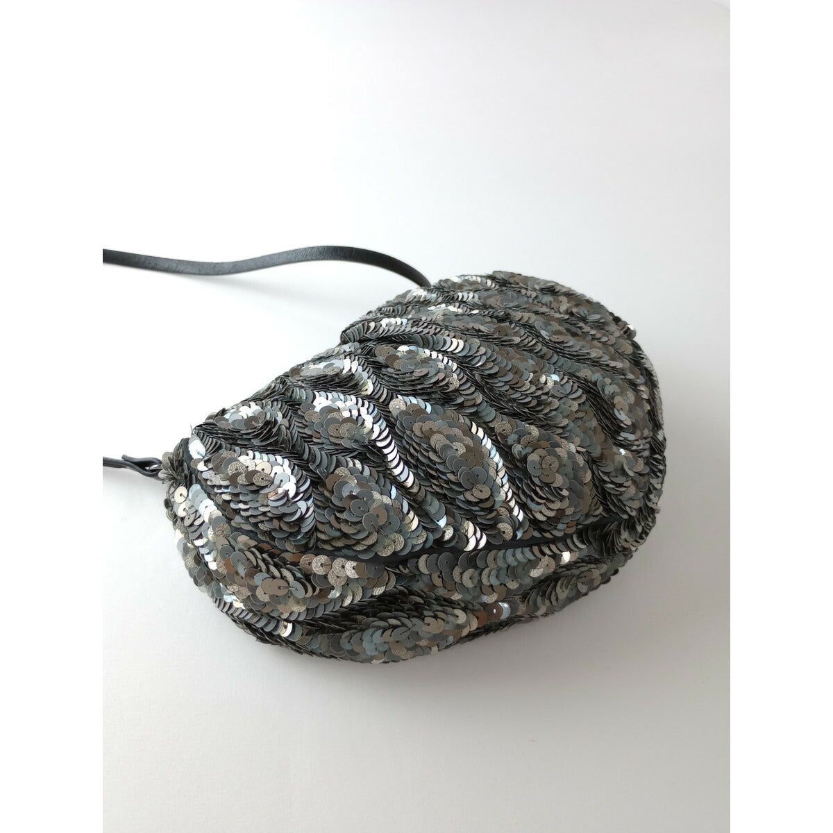 JAMIN PUECH ジャマンピュエッシュ ビーズ スパンコール ショルダー バッグ シルバー【中古】