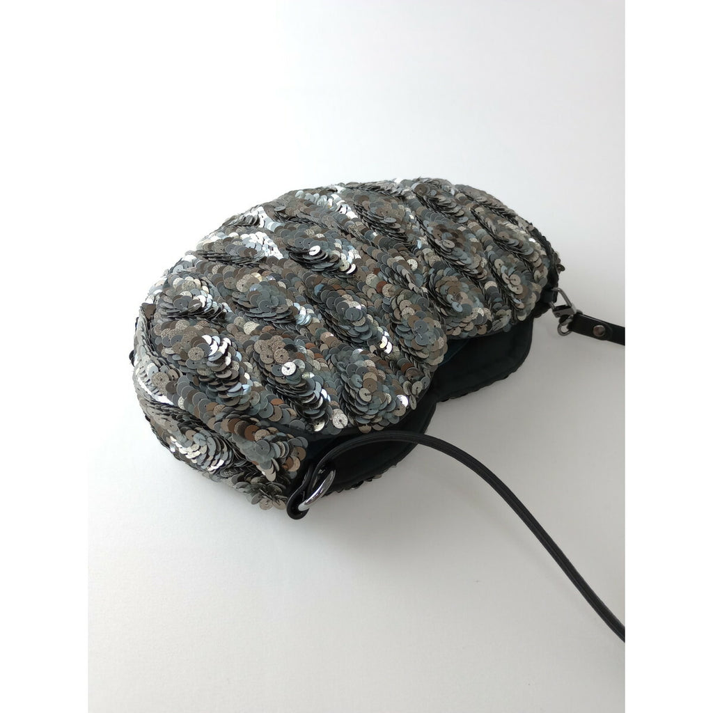JAMIN PUECH ジャマンピュエッシュ ビーズ スパンコール ショルダー バッグ シルバー【中古】