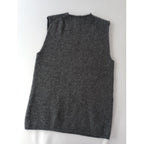 COMME des GARCONS SHIRT コムデギャルソン シャツ fully fashioned knit gauge 7 milled ウール ニット ベスト グレーS 【中古】