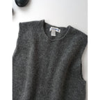 COMME des GARCONS SHIRT コムデギャルソン シャツ fully fashioned knit gauge 7 milled ウール ニット ベスト グレーS 【中古】