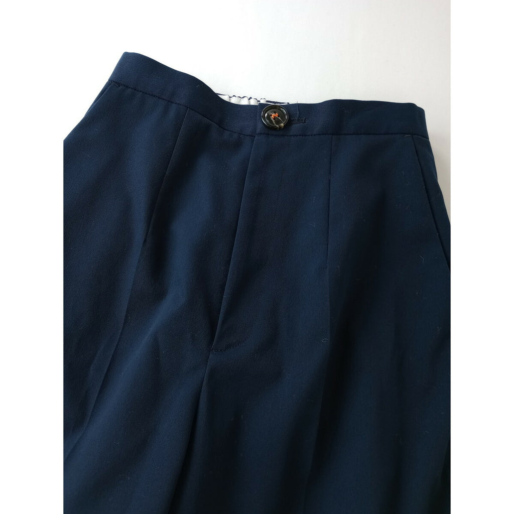 nagonstans ナゴンスタンス POLY CHINO ストレート パンツ ネイビー S【中古】