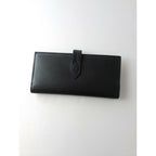 J&MDAVIDSONジェイアンドエムデヴィッドソンLOSANGE LONGFOLDWALLET ロサンジロングフォルドウォレット 二つ折り財布 長財布黒 ブラック【中古】