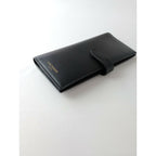 J&MDAVIDSONジェイアンドエムデヴィッドソンLOSANGE LONGFOLDWALLET ロサンジロングフォルドウォレット 二つ折り財布 長財布黒 ブラック【中古】