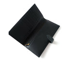 J&MDAVIDSONジェイアンドエムデヴィッドソンLOSANGE LONGFOLDWALLET ロサンジロングフォルドウォレット 二つ折り財布 長財布黒 ブラック【中古】