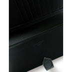 J&MDAVIDSONジェイアンドエムデヴィッドソンLOSANGE LONGFOLDWALLET ロサンジロングフォルドウォレット 二つ折り財布 長財布黒 ブラック【中古】