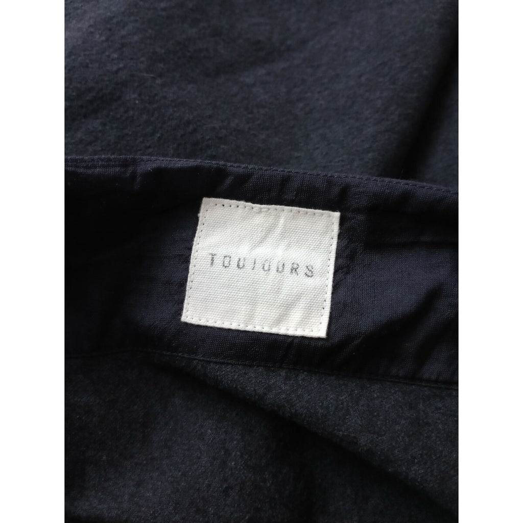 TOUJOURS トゥジュー シルク ウール プルオーバー トップス グレー【中古】