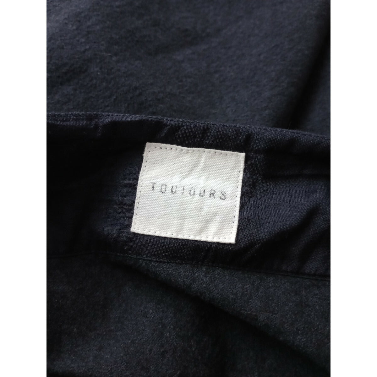 TOUJOURS トゥジュー シルク ウール プルオーバー トップス グレー【中古】