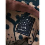 mina perhonen ミナペルホネンfrutta スカート ポンチョ ブランケット ネイビー ベージュ 36【中古】