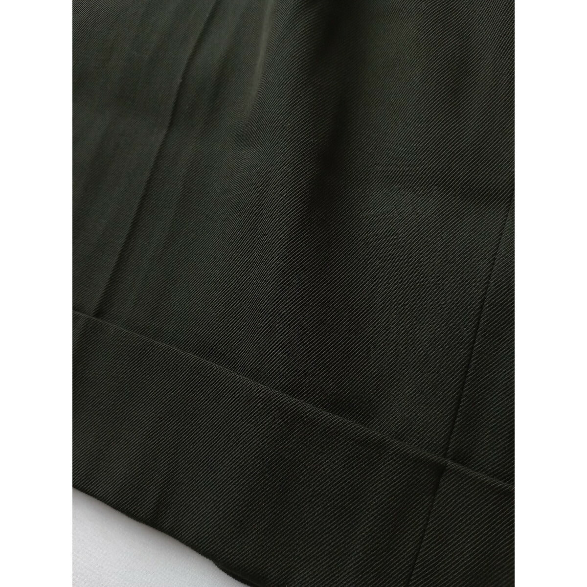 21AW MARGARET HOWELL マーガレットハウエル COMPACT COTTON WOOL パンツ オリーヴ ブラウン 2【中古】